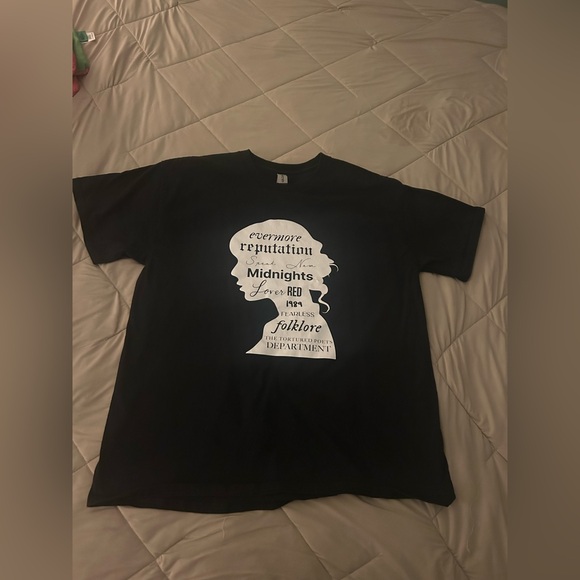 Taylor Swift Tops - Taylor Swift Ladies Eras Inspired Silhouette Graphic T-Shirt